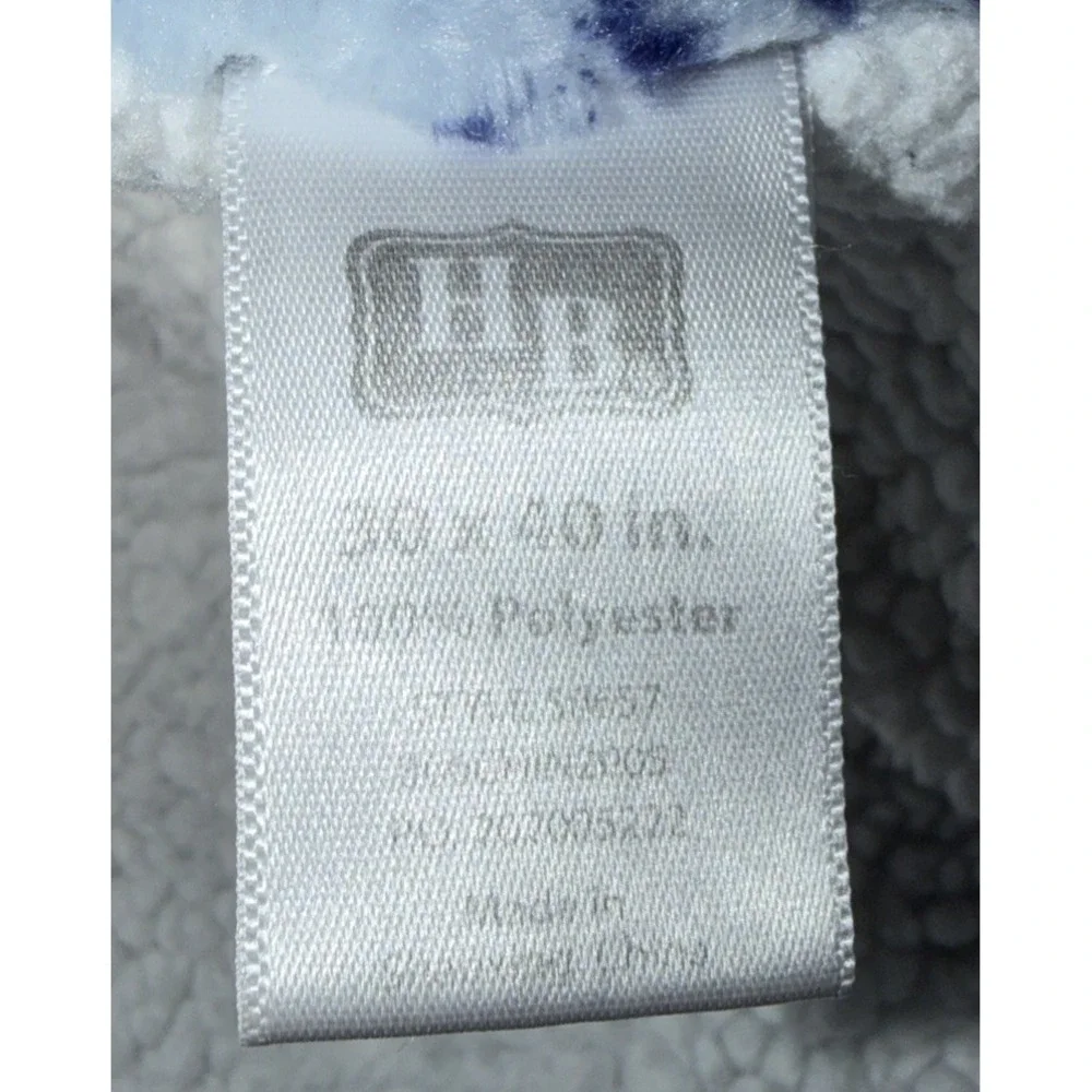 Hudson Baby Blanket Blue Airplane Plane Plush‎ White Sherpa HB Security Lovey